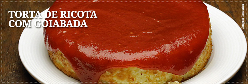 Receita Torta de ricota com goiabada